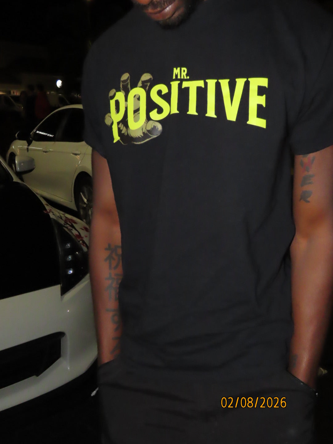 Mr.Positive 100% Cotton Black T-Shirt