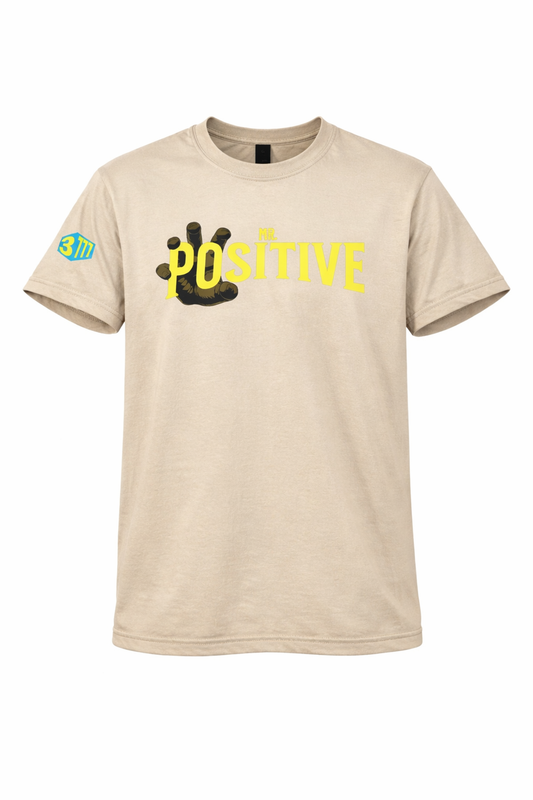 Mr.Positive 100% Cotton Sand T-Shirt